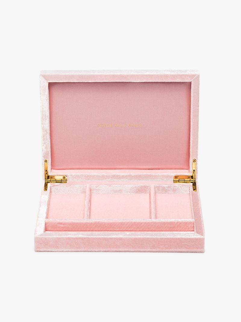 Pink Velvet Jewellery Box