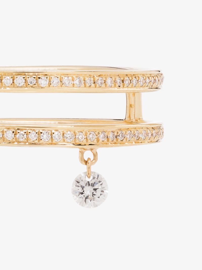 18k Yellow Gold Zeus Double Band Diamond Ring