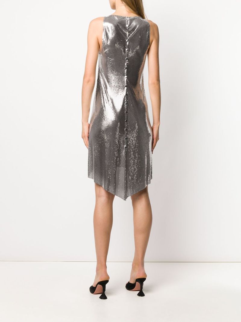 Metallic-mesh Dress