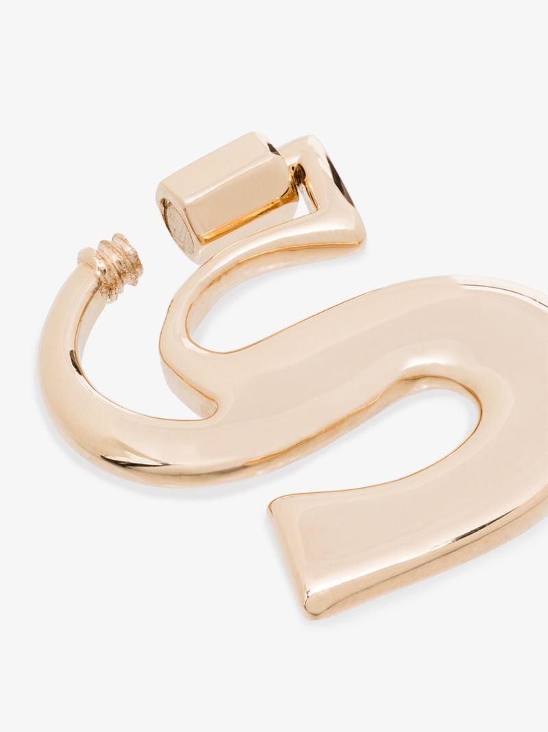 14k Yellow Gold Small S Lock Charm