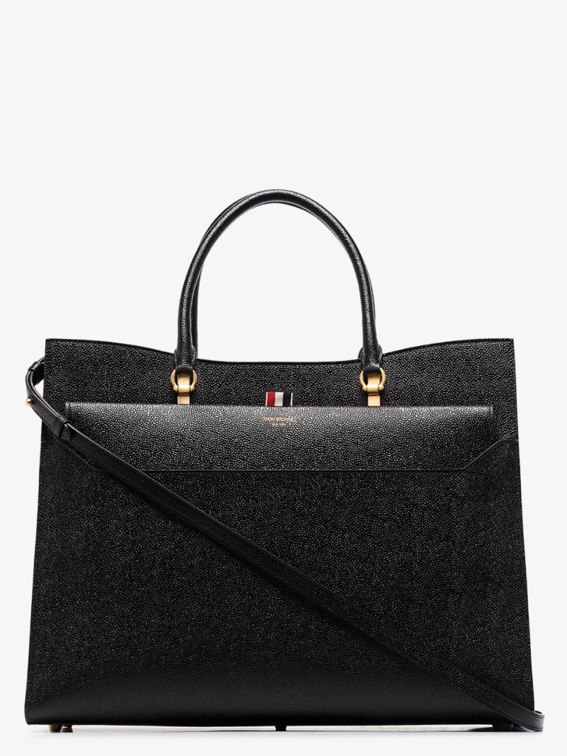 Large Pebbled Duet Tote