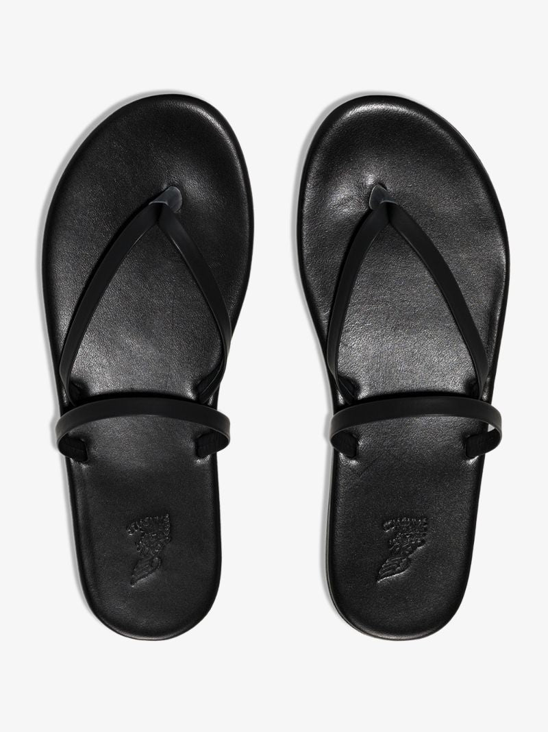 Black Leather Sandals
