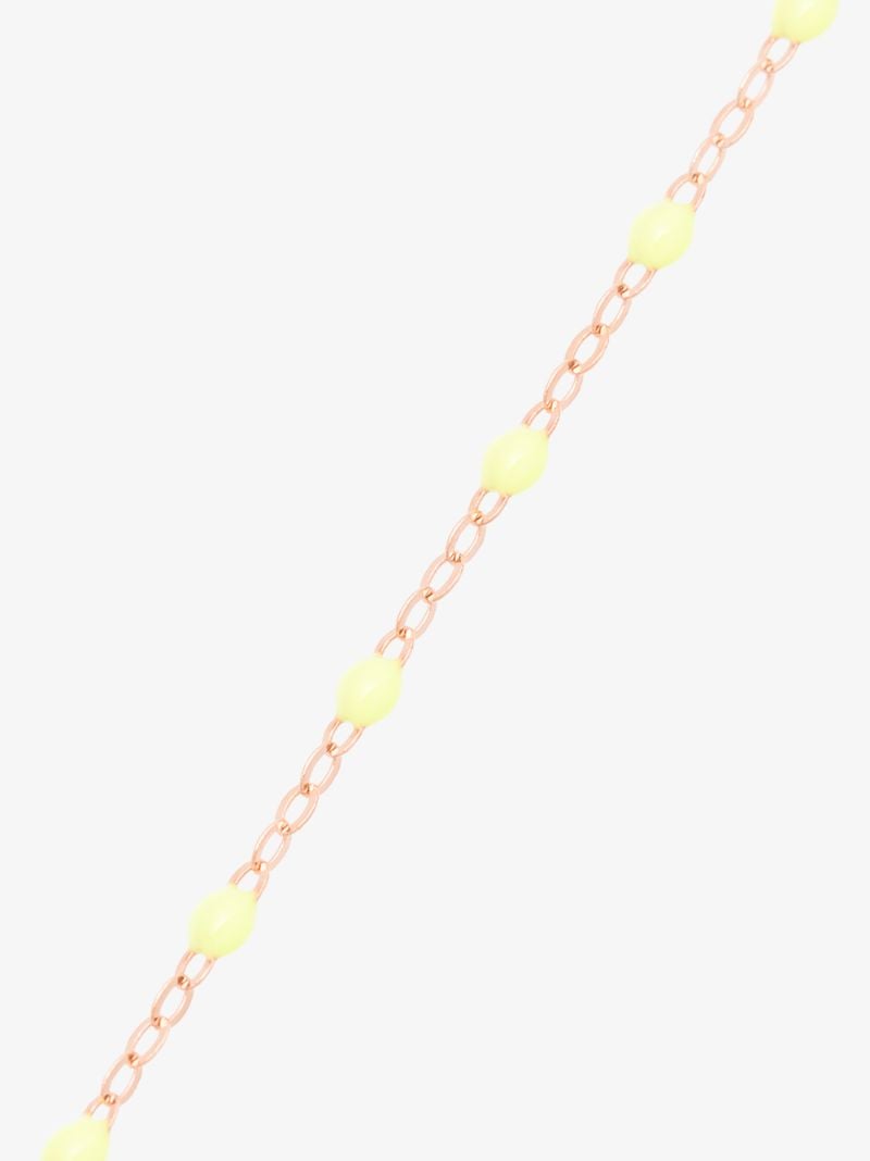 18k Rose Gold 50 Cm Beaded Necklace
