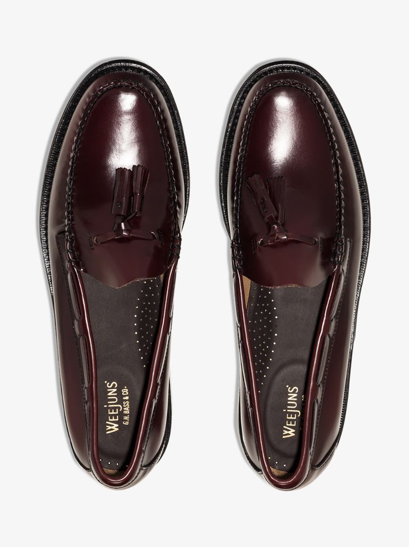 Brown Weejuns Larkin Tassel Leather Loafers