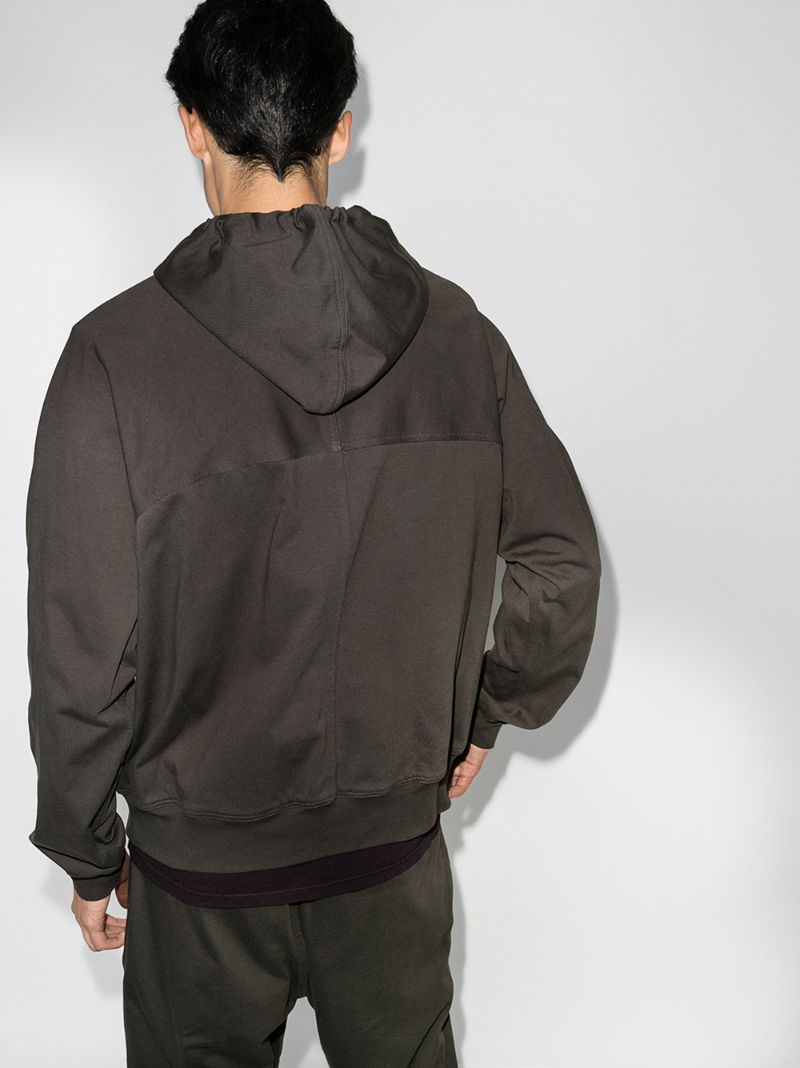 Zip Front Cotton Hoodie