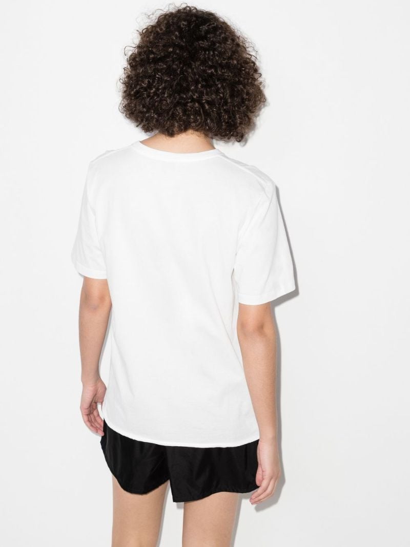 White Heart Logo Print T-shirt