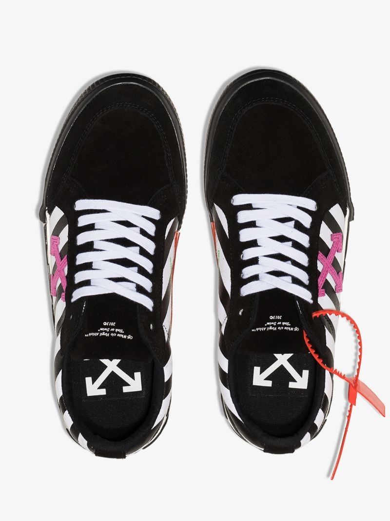 Black Vulcanised Low Top Sneakers