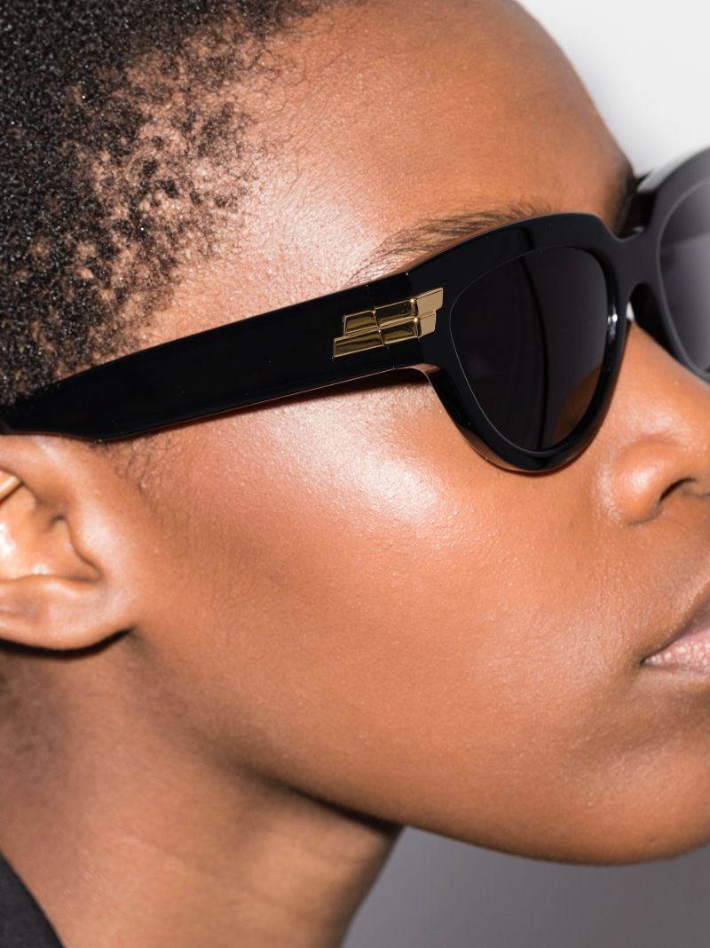 Black Oversized Cat Eye Sunglasses