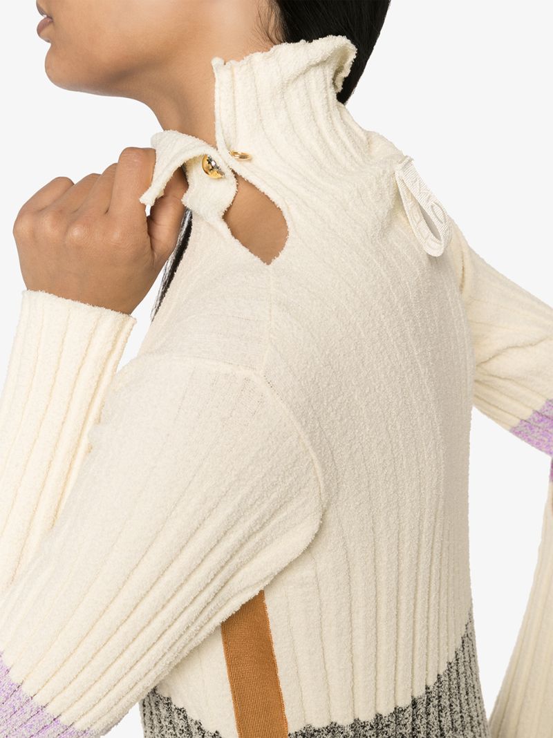 2 Moncler 1952 Rib Knit Turtleneck Sweater