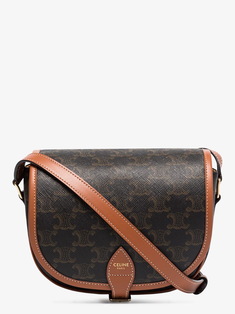 Brown Folco Medium Shoulder Bag