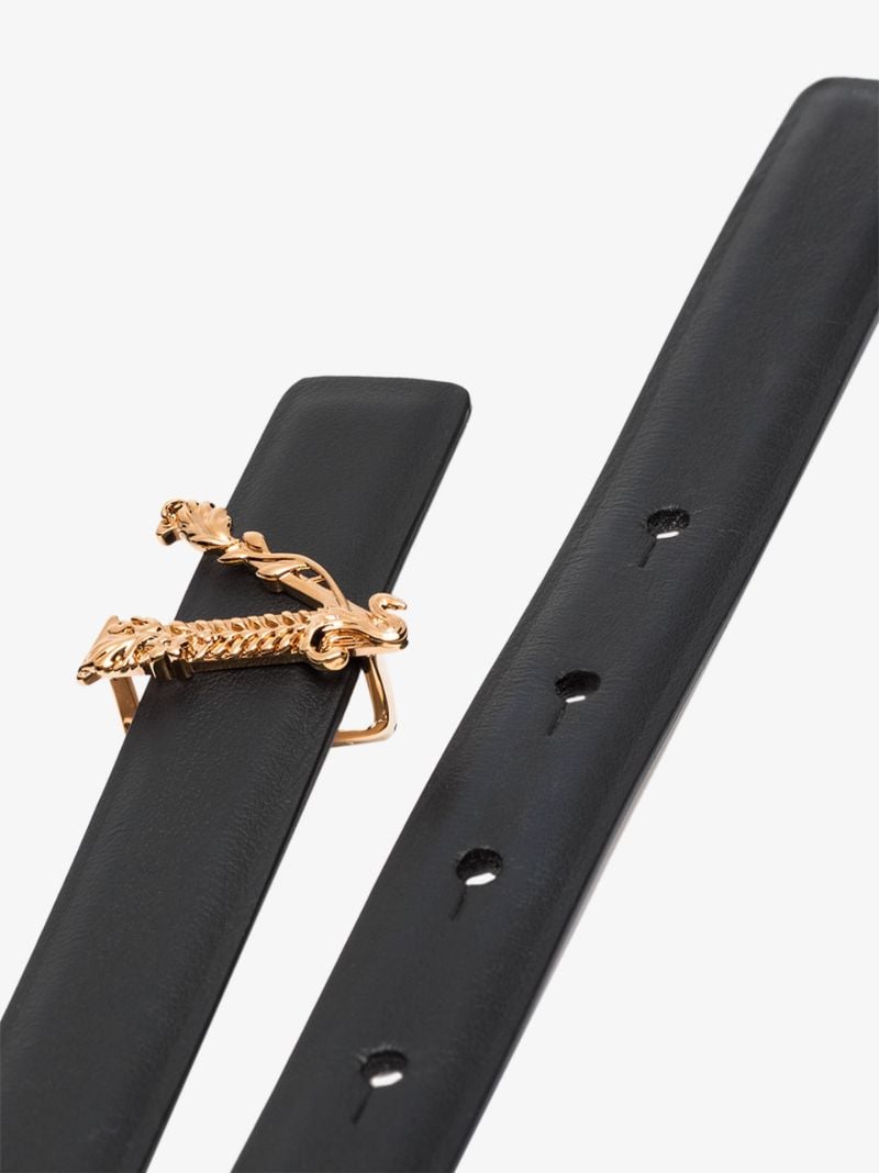 Black Virtus Leather Belt