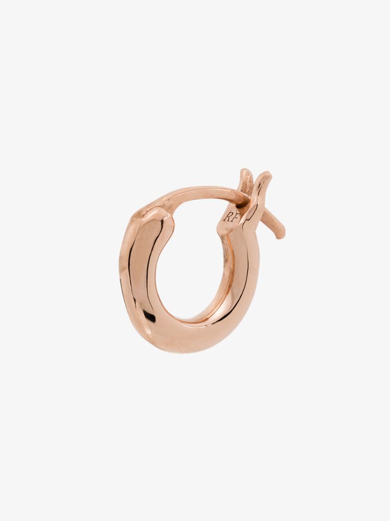 14k Rose Gold Chubby Baby Huggie Earring