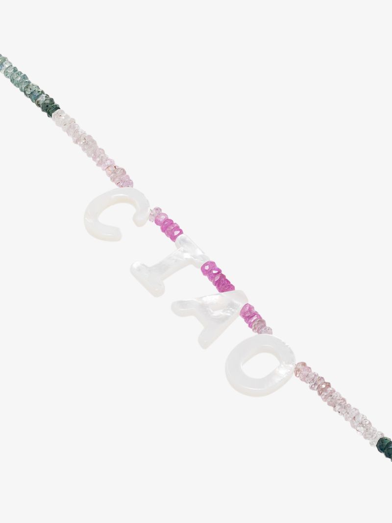 Multicoloured Ciao Beaded Sapphire Necklace