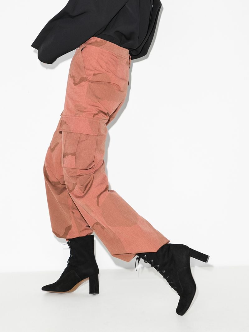 Black Claude 80 Lace-up Suede Ankle Boots