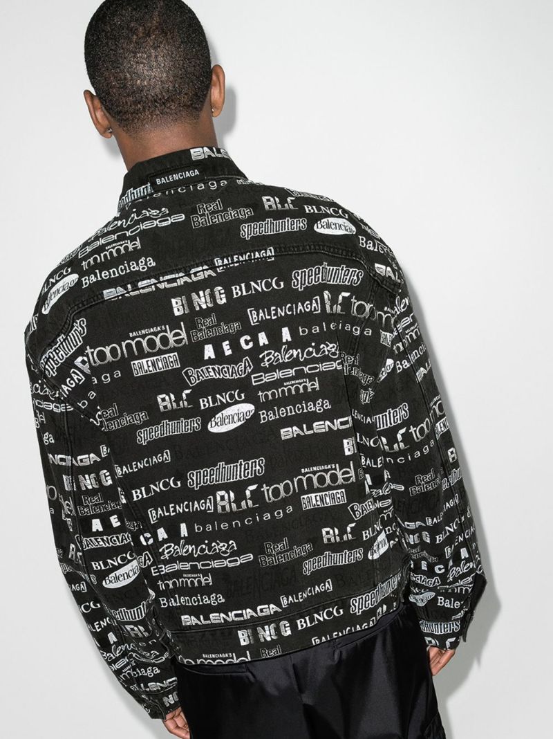 Logo Print Denim Jacket