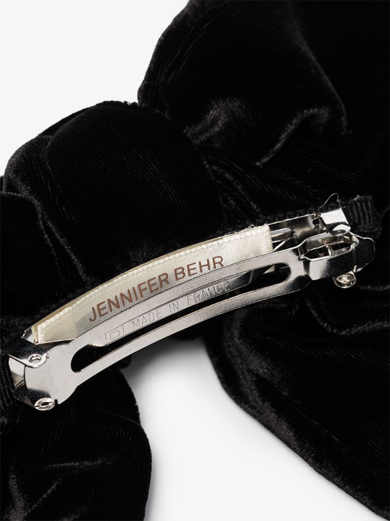 Black Celine Velvet Barrette