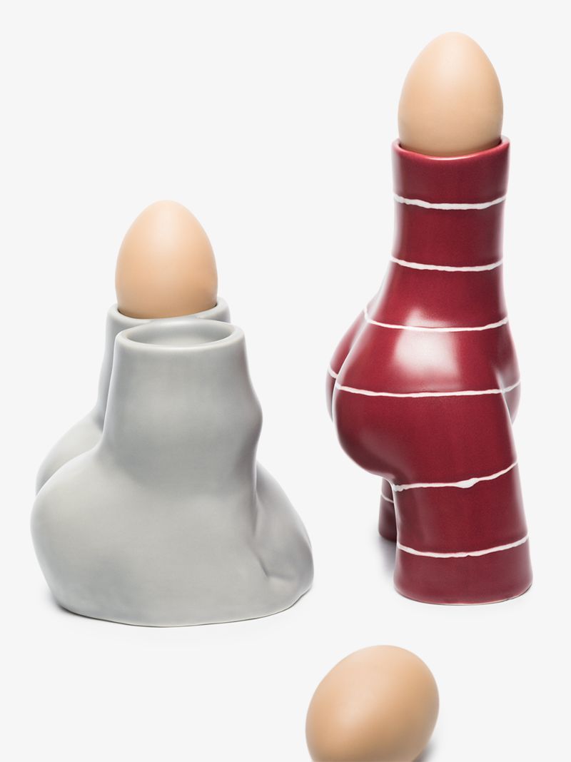 Red L'egg Earthenware Egg Cup
