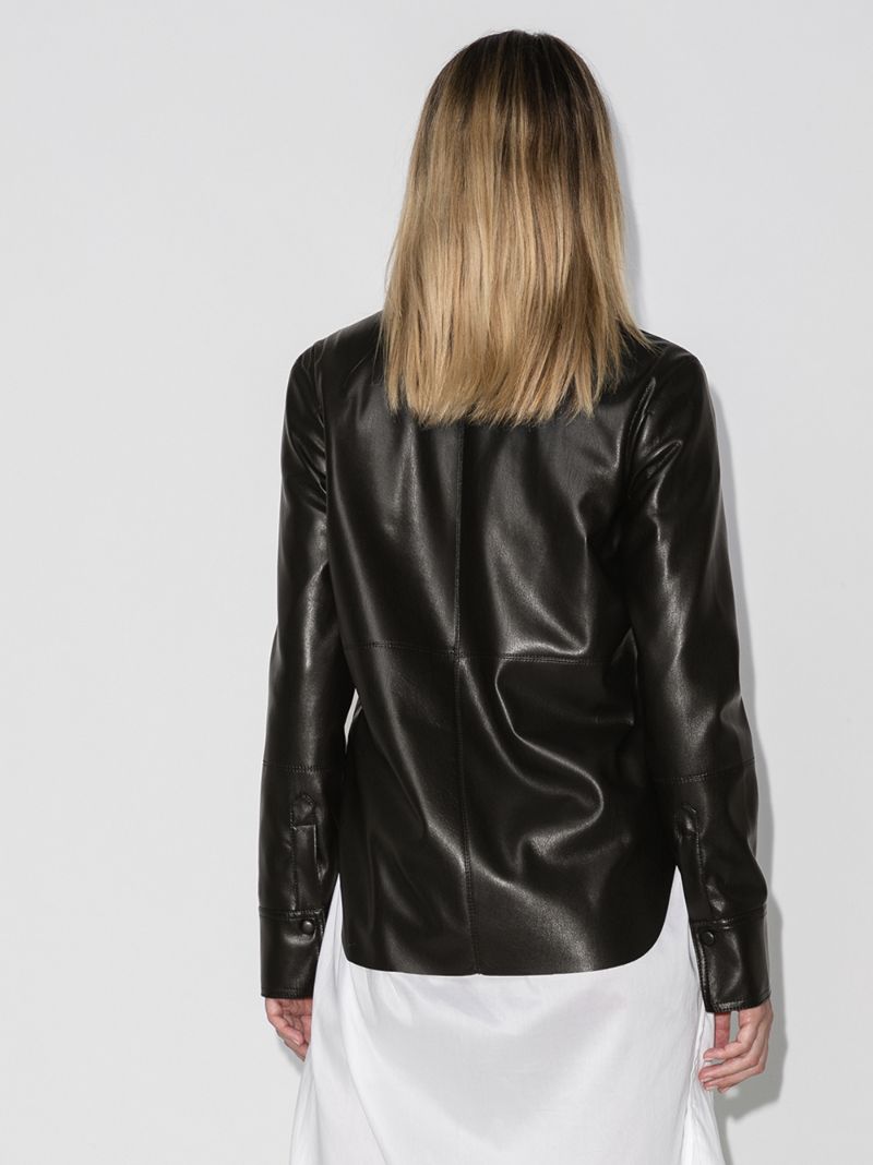 Naum Faux Leather Shirt