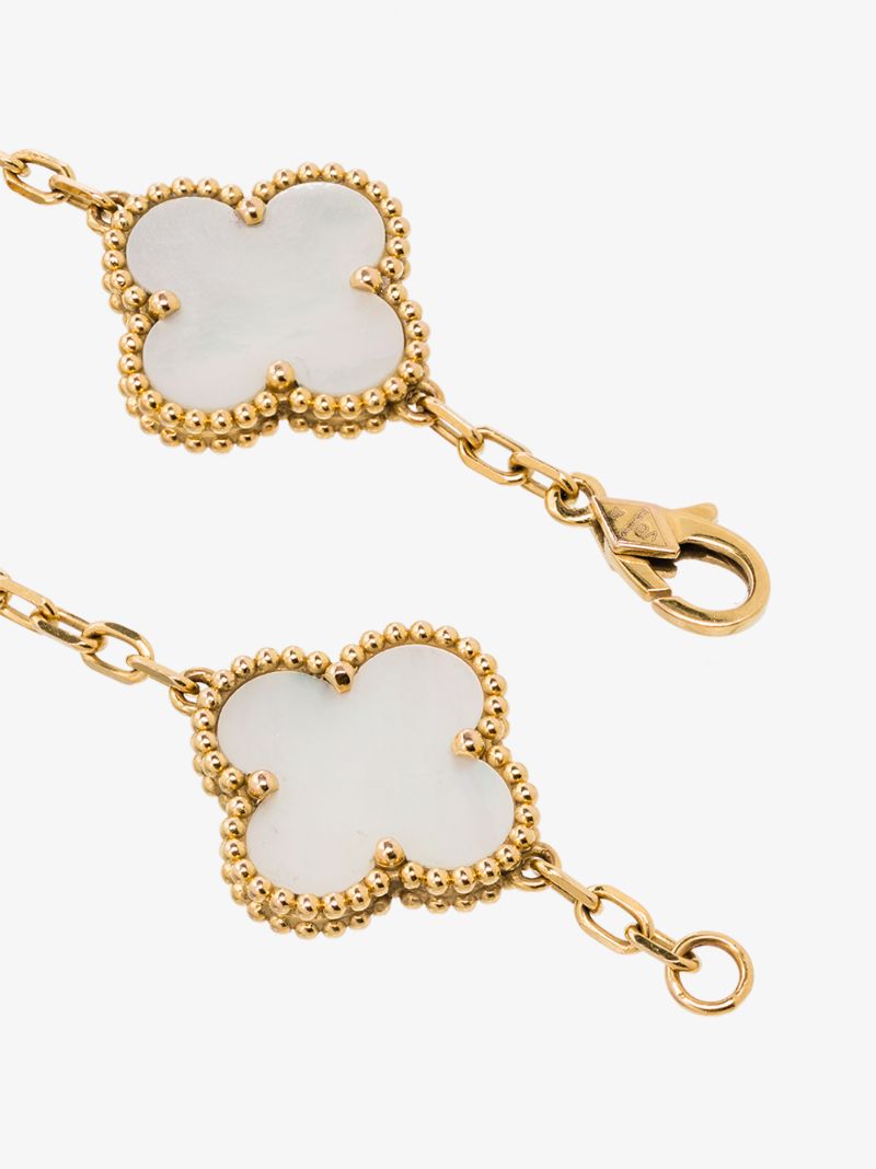 18k Yellow Gold 2015 Pre-owned Van Cleef & Arpels Alhambra Bracelet