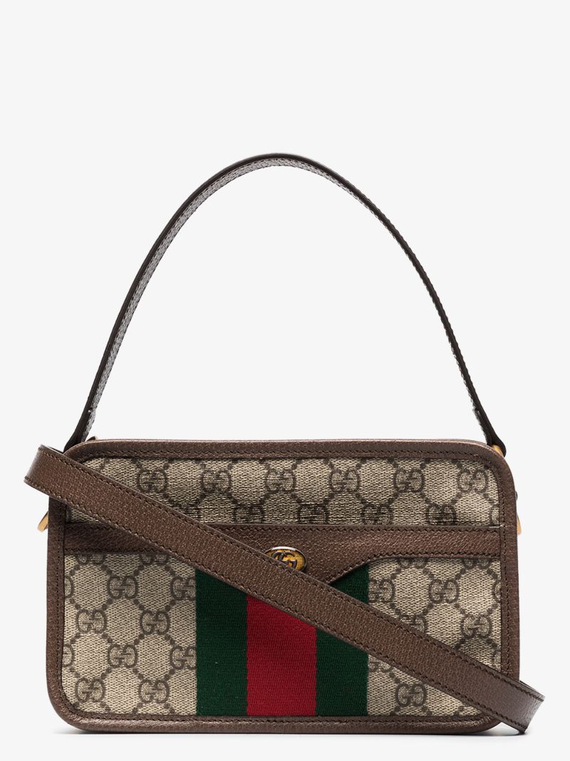Brown Gg Supreme Shoulder Bag