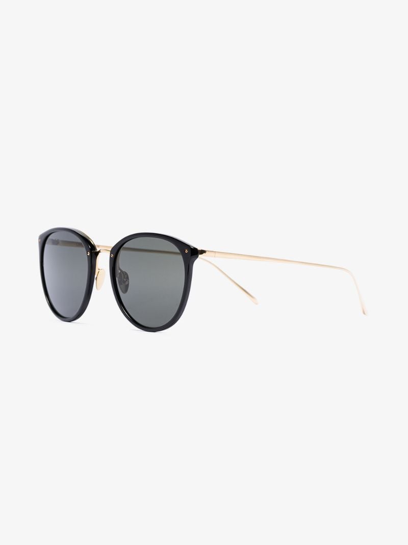 22k Gold-plated Calthorpe Round Sunglasses