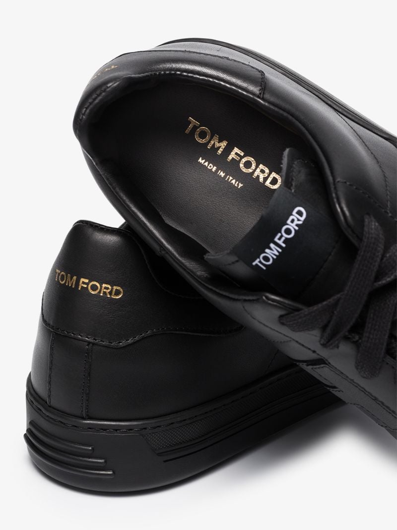 Black Radcliffe Leather Sneakers