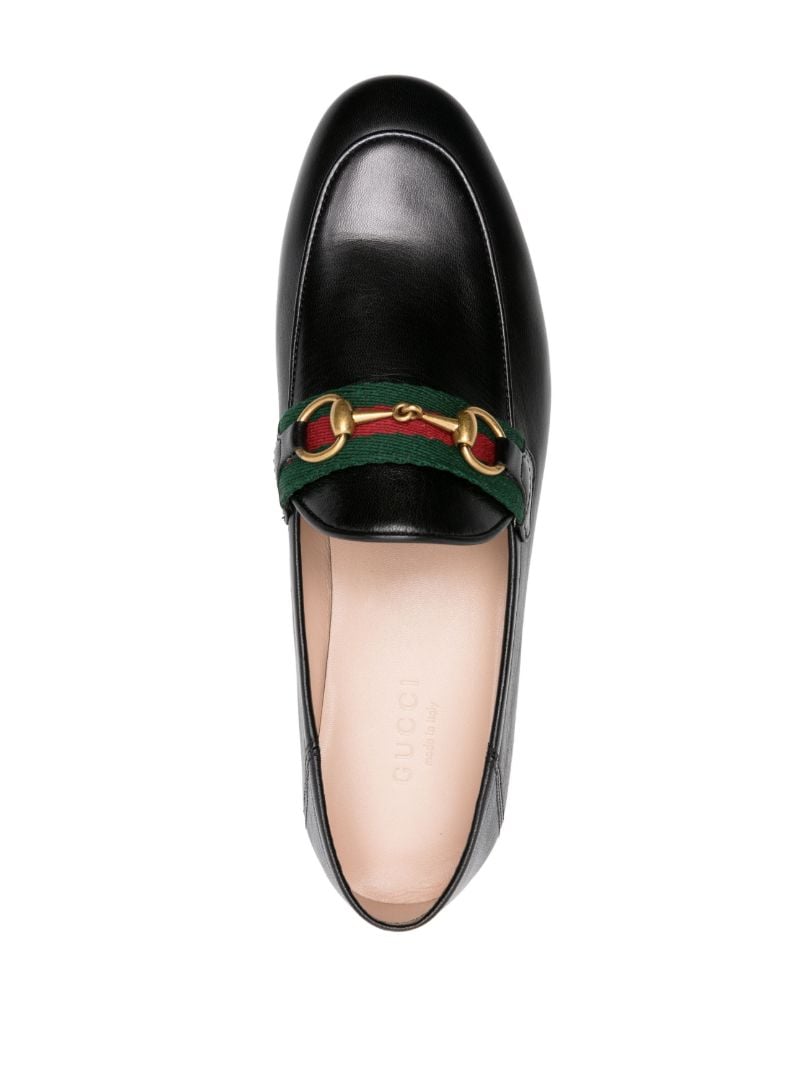 Black Horsebit Leather Loafers