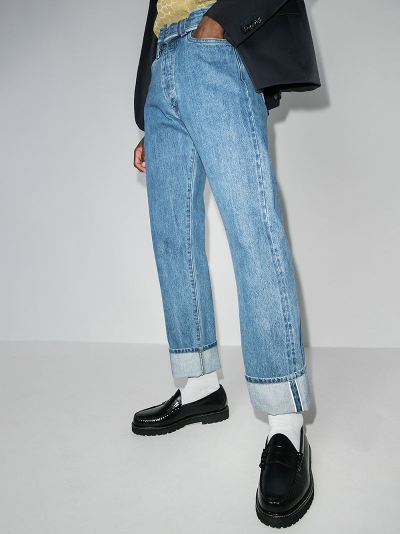 Black Larson 90s Weejuns Leather Penny Loafers