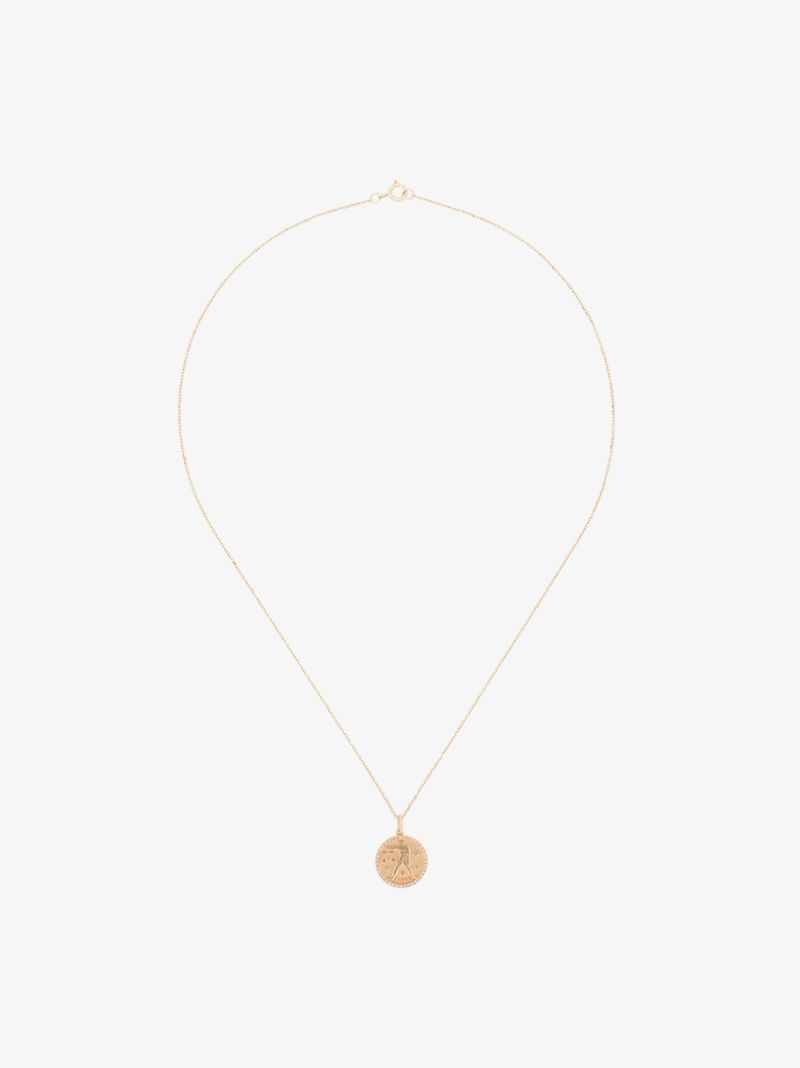 14kt Yellow Gold Libra Zodiac Necklace