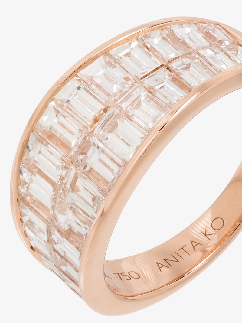 18k Rose Gold Galaxy Diamond Ring