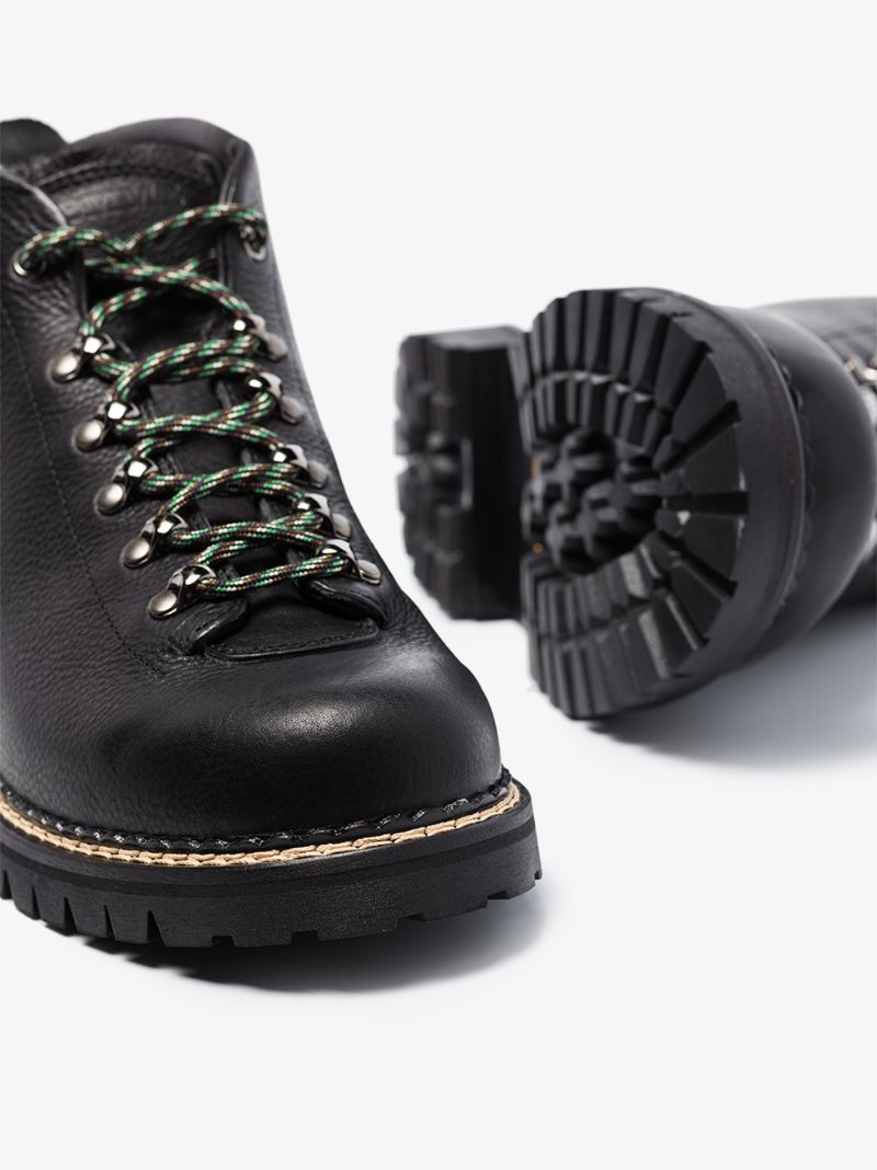 Black Tirol Leather Hiking Boots