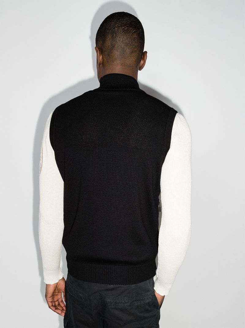 Hybridge Knit Padded Gilet