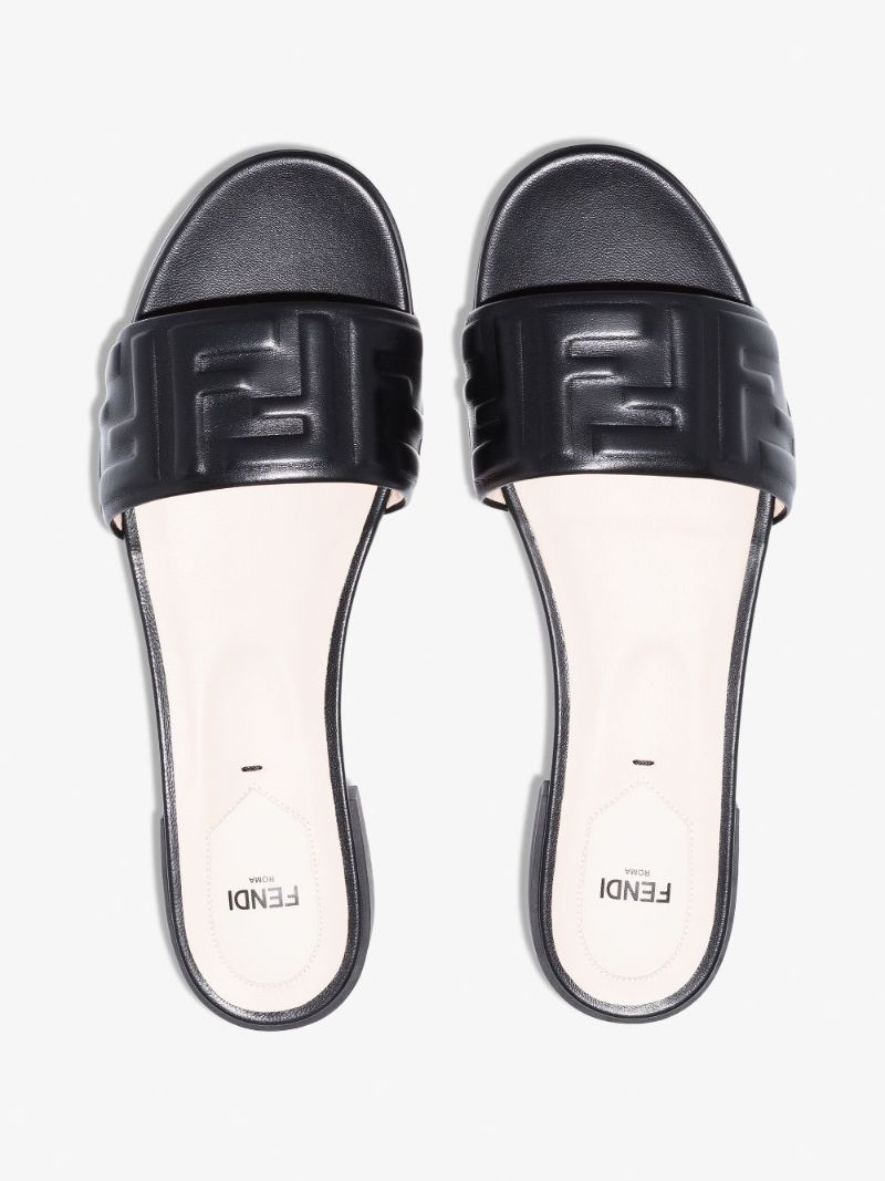 Black Signature 25 Leather Sandals
