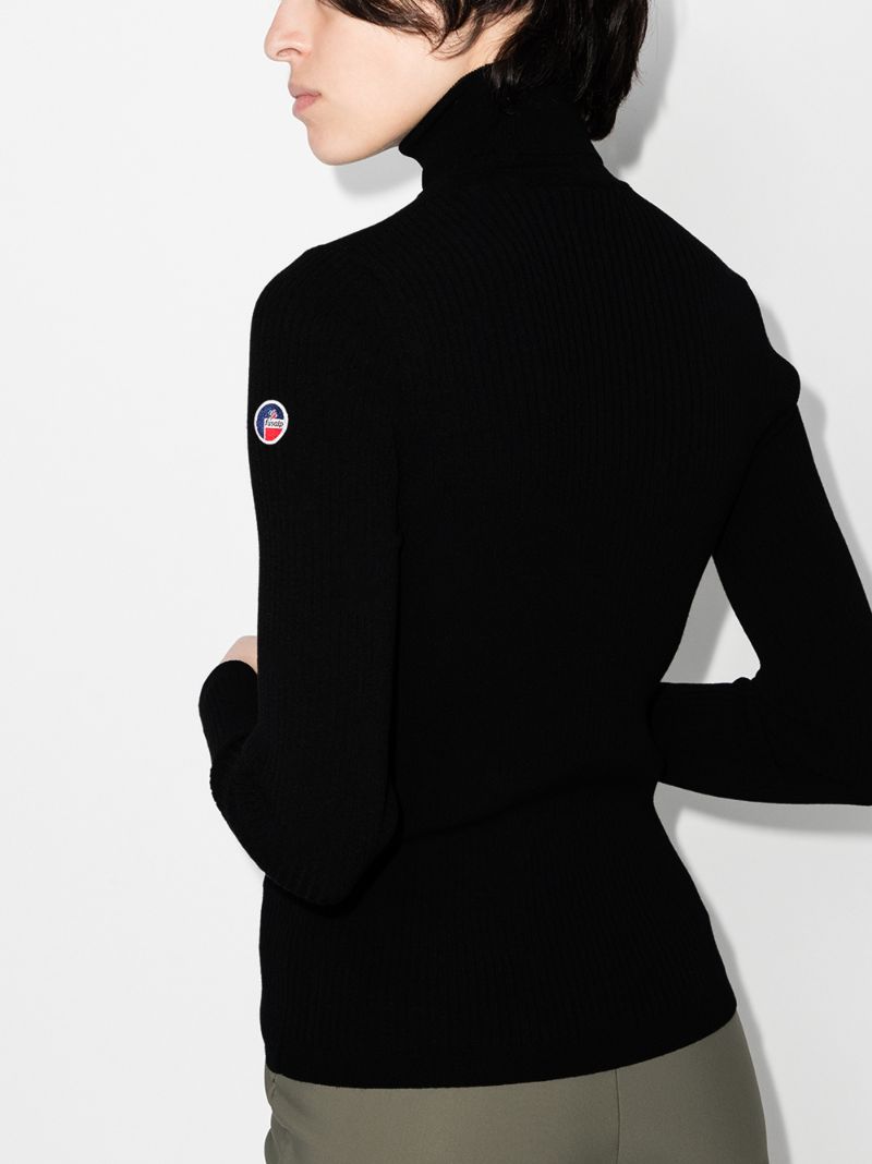 Black Ancelle Roll-neck Sweater