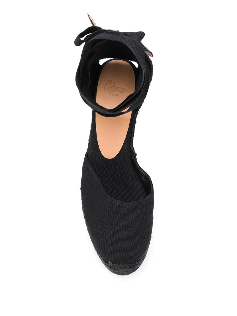 Black Woven 100 Sandals