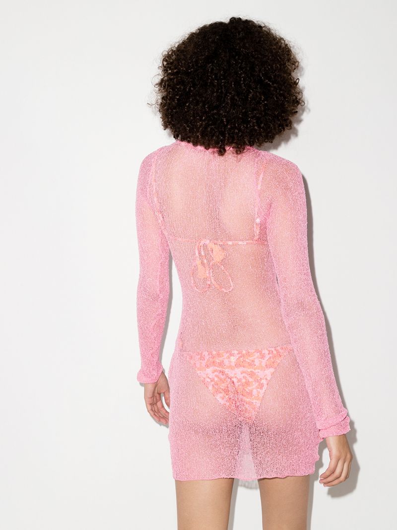 Andy Sheer Cotton Mini Dress