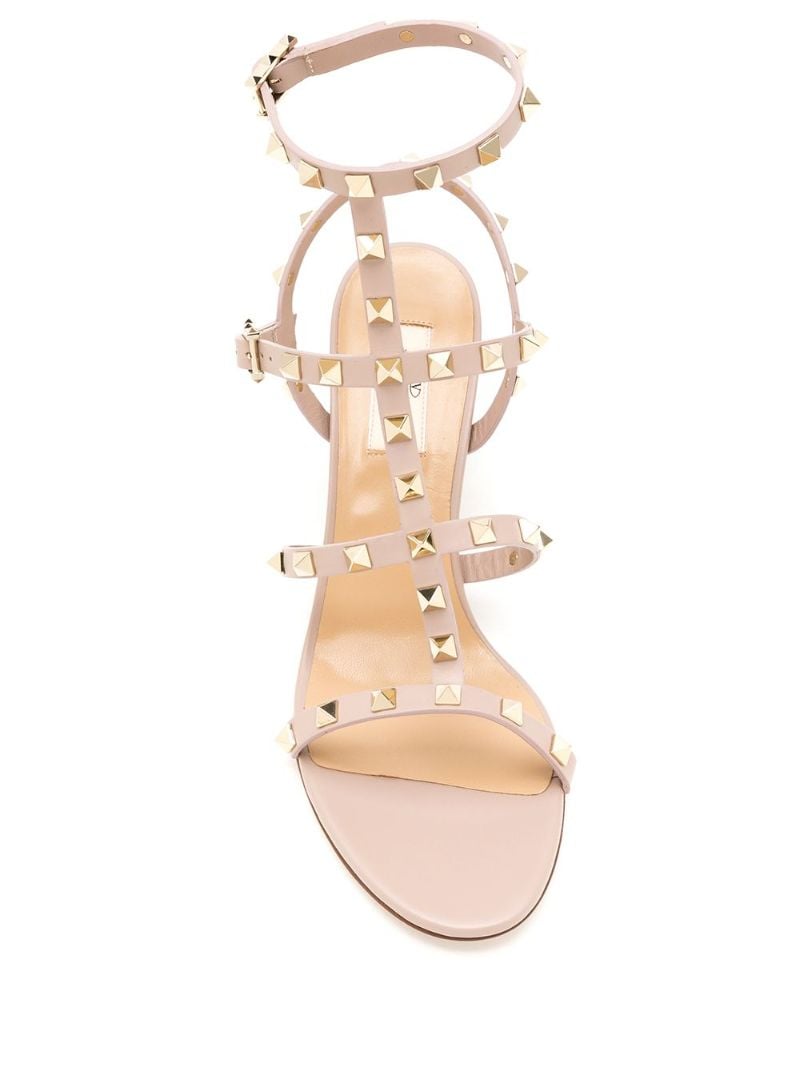 Neutral Rockstud 60 Leather Sandals