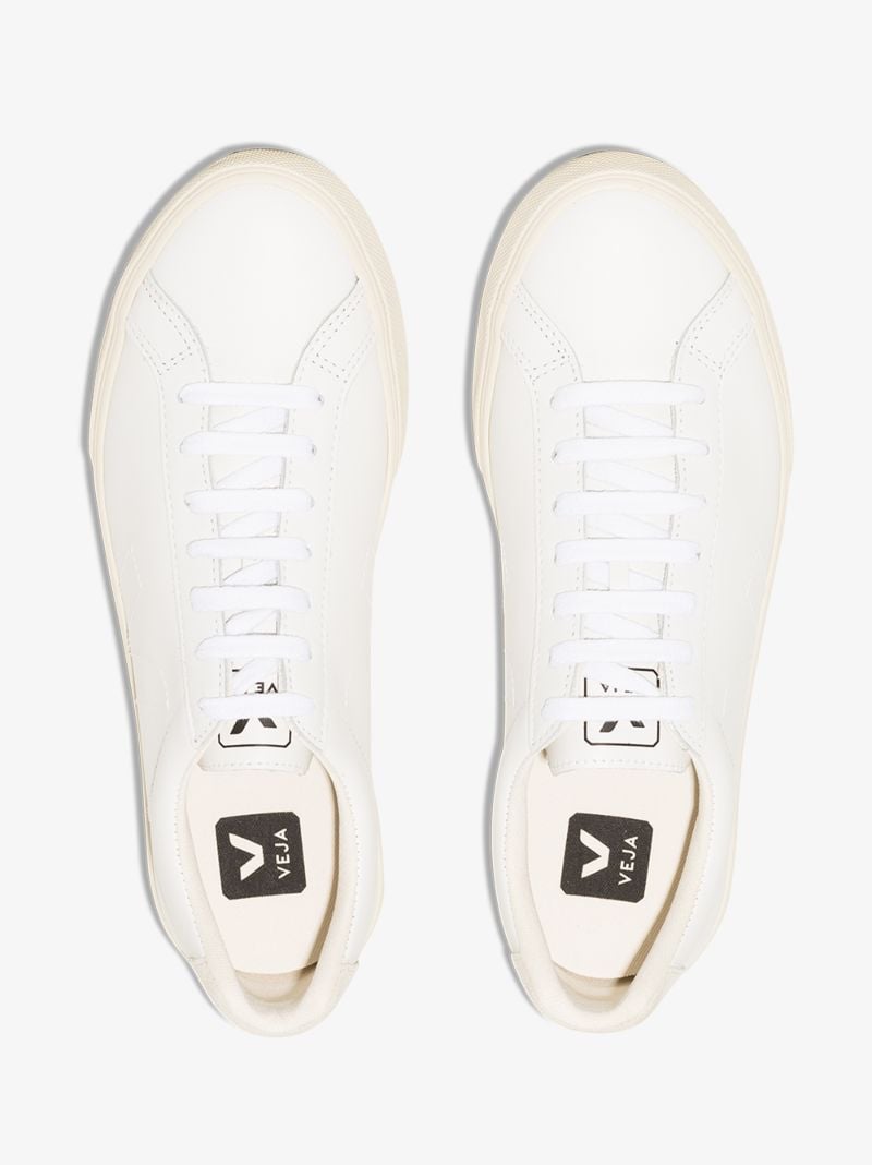 White Esplar Low Top Leather Sneakers