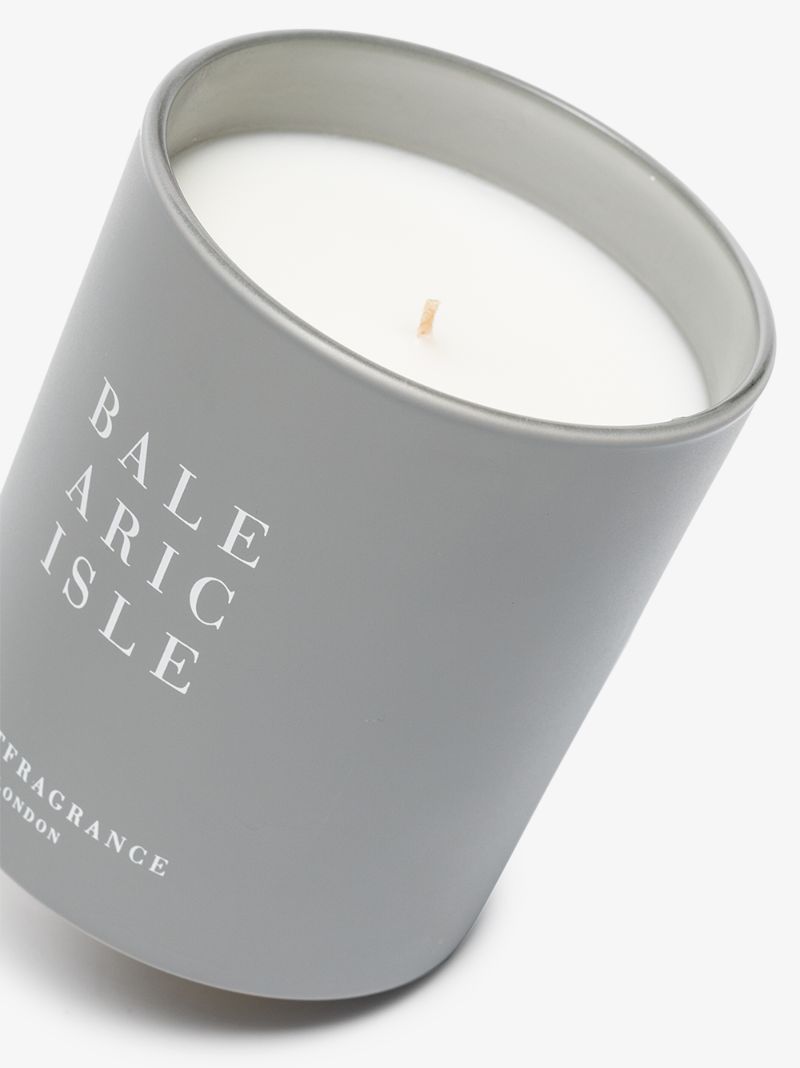 Grey and White Balearic Isle Candle