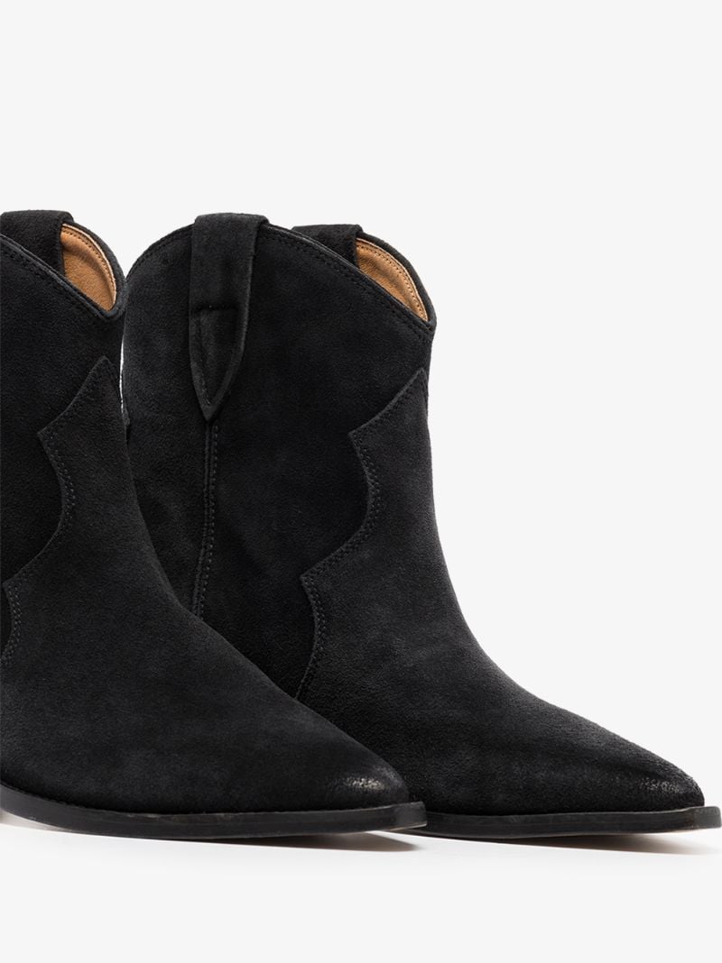 Black Dewina 40 Suede Western Boots