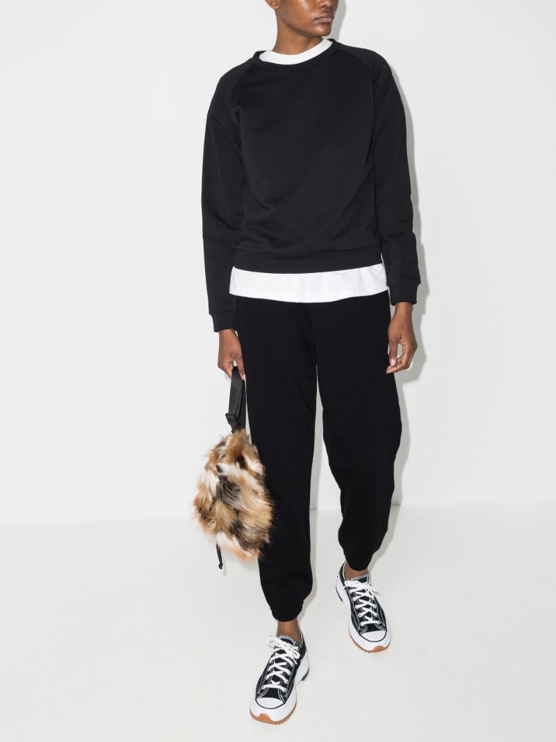 Black Knitted Track Pants