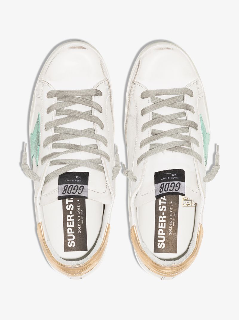 White Super-star Leather Sneakers