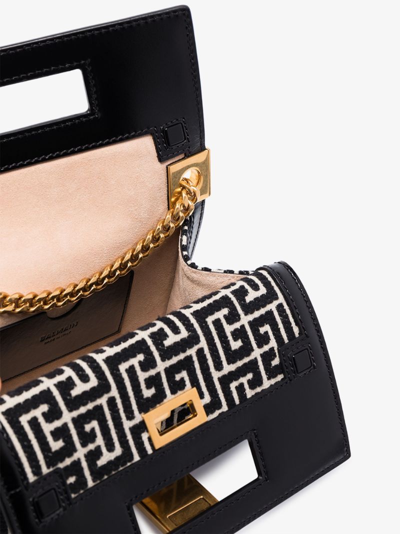 Black 1945 Monogram Jacquard Shoulder Bag
