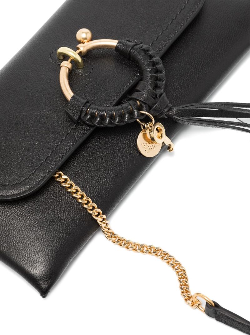 Black Joan Baguette Cross Body Bag