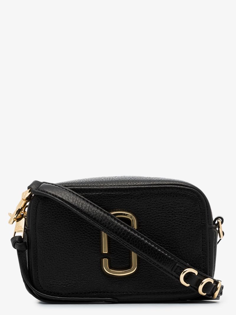 Black Softshot 17 Leather Cross Body Bag