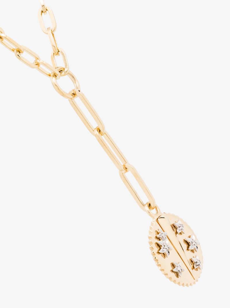 18k Yellow Gold Resilience Refined Clip Chain Diamond Necklace