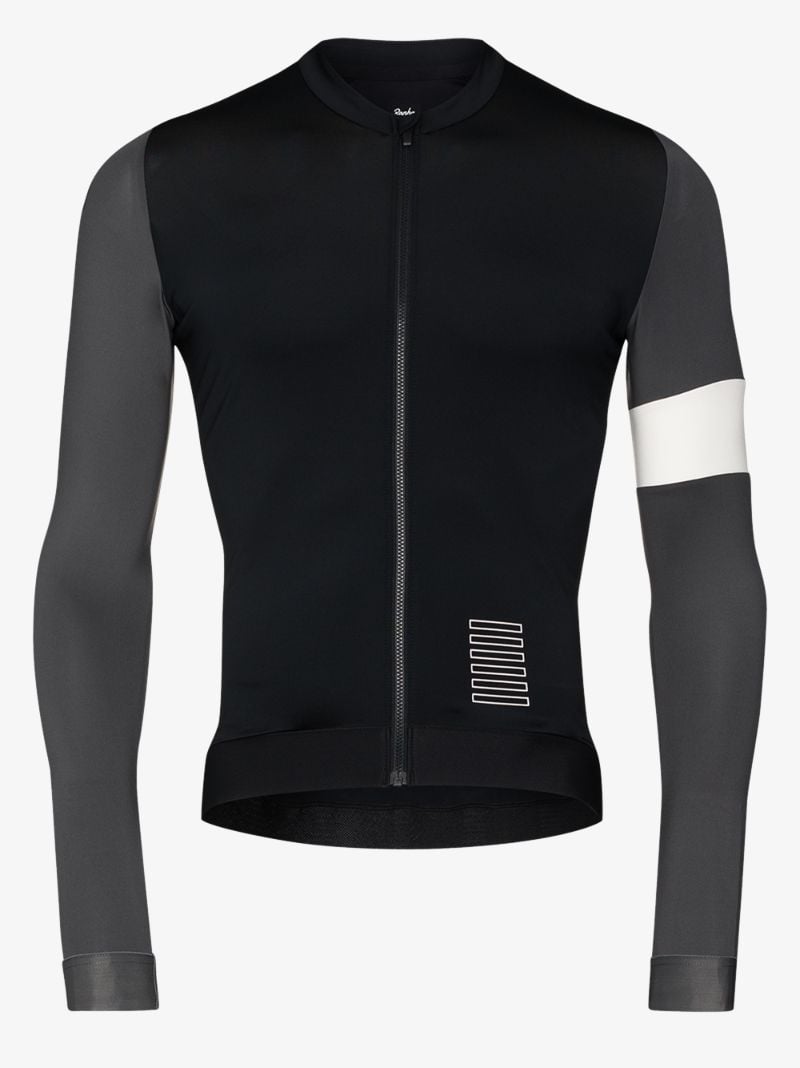 Black Pro Team Cycling Jersey Top