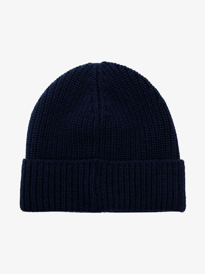 Blue Arctic Disc Wool Beanie Hat