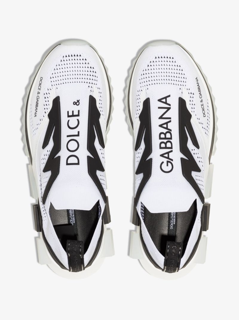 White Sorrento Stretch Mesh Sneakers