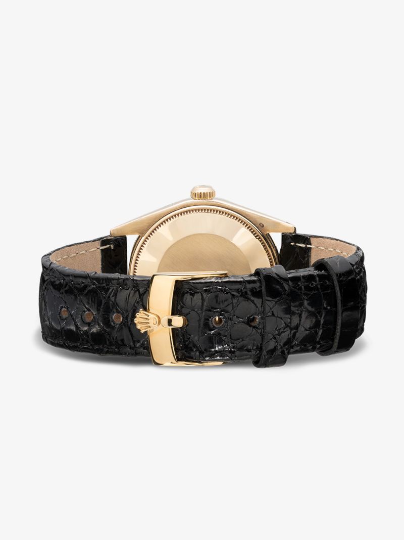 Reworked Vintage 14k Yellow Gold Rolex Oyster Perpetual Watch